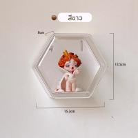 ราคา กล่องเก็บของ กล่องใส่โมเดล ตู้โชว์ตุ๊กตา หกเหลี่ยม แบบติดผนัง ไม่ต้องเจาะ ทนฝุ่นและน้ำ เก็บรวบรวมโมเดล (24464429193)
