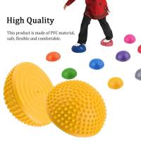ราคา ราคาถูกสุด Best deal PVC Inflatable Half Yoga Balls นวดจุดบอลนวดจุด Fitball แบบฝึกหัด Fitness Balance Ball (2149624661)