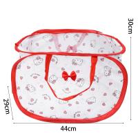 ราคา ตะกร้าผ้าพับ Sanrio Hello Kitty YESPERY กระเป๋าเก็บของตะกร้าใส่ผ้าซักเสื้อผ้าสกปรกการ์ตูนแมวคิตตี้ยุบได้กระเป๋าเครื่องสำอาง (23293360059)