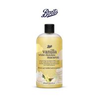 ราคา BOOTS Vanilla White Chocolate Macaron Shower Gel Bubble Bath Shampoo Flavour Collection 500ML (21727947975)
