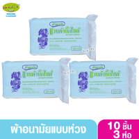 ราคา 3 ห่อ แวนด้าบิ๊กไซด์ ผ้าอนามัยหลังคลอด ผ้าอนามัยแบบห่วงพร้อมสายคาดแพ็ค10ชิ้น (24609956488)