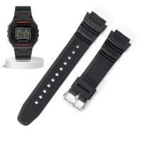 ราคา Aotelayer Tali Jam Tangan Silikon นิ่ม18มม สำหรับ Casio W218H AE 1200 1100 SGW 300 400 MRW 200สายรัดข้อมือยางเรซินสปอร์ตอุปกรณ์นาฬิกาสายรัดข้อมือดำน้ำ (23885049825)