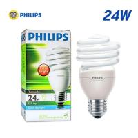 ราคา PHILIPS หลอดตะเกียบ ประหยัดไฟ ทอร์นาโด หลอดไฟ E27 ขั้วเกลียว 11w 14w 18w 23w 24w Daylight Warmwhite ฟิลิปส์ (21435420959)
