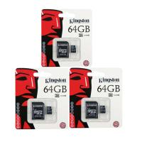 ราคา ของแท้ Kingston เมมโมรี่การ์ด 64GB SDHC SDXC Class 10 UHS I Micro SD Card with Adapter (1758294327)