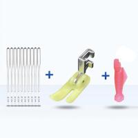 ราคา จักรเย็บผ้าแบบโบราณ ลูกกลิ้งพลาสติกพิเศษ ตีนผีจักรเย็บผ้า เข็มจักรเย็บผ้าป้องกันการข้าม ชุดสามชิ้นครบชุด缝纫机防跳线压脚套装 (24845386743)