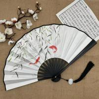 ราคา พัดลมพับพลาสติกผ้าไหมสองด้าน 8 นิ้วสไตล์จีนโบราณการออกแบบสําหรับผู้ชายและผู้หญิงแฟชั่นพัดลมมือถือแบบดั้งเดิม (24115871751)