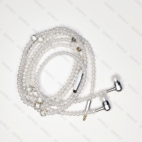 ราคา VAORLOสร้อยคอมุกหูฟัง3 5มม สีชมพูสร้อยคอไรน์สโตนเครื่องประดับหูฟังลูกปัดพร้อมไมโครโฟนสำหรับSamsung Xiaomi OPPO Brithdayของขวัญหญิง (5664054681)