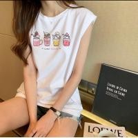 ราคา เสือแขนกุด เสื้อกล้าม เสื้อหน้าร้อน ลายน่ารัก พร้อมส่ง (21775357251)