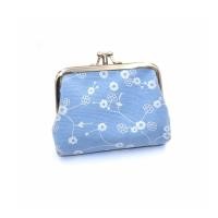 ราคา กระเป๋าป๊อกแป๊ก 2 ช่อง ทำจากผ้าแคนวาส ลายดอกไม้น่ารัก หวาน สวย ใส่แบงค์พับครึ่ง บัตรเครดิตได้ (21187764493)