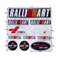ราคา RalliartLogo สติ๊กเกอร์ 3D Vinyl เทปกันรอย ตกแต่งรถ รถไฟฟ้า รถยนต์ หน้าต่าง หมวกกันน๊อค Mitsubishi Revo Xforce Attrage (24697611140)