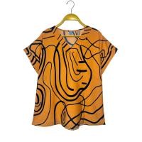 ราคา เสื้อแฟชั่นคอวีไหมอิตาลี อก 46 นิ้ว ผ้าไม่ต้องรีด (24797312310)