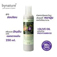 ราคา ครีมนวดผมดอกอัญชัน น้ำมันมะกอก bynature Butterfly Pea Olive Oil Natural Anti Oxidant Herbal Conditioner (20998978030)