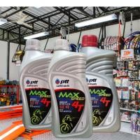 ราคา PTT MAX SPEED 4T แท้100 ถูกที่สุด น้ำมันเครื่องมอเตอร์ไซค์ ขนาด 0 7 0 8 1L 10W 40 เหมาะสำหรับรถจักรยานยนต์ ปตท แม็กซ์ สปีด 4T (24911827094)