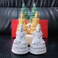 ราคา เจ้าแม่กวนอิมปางสมาธิทรงศีลงานปูนปั้นหินทรายถิ่นด่านเกวียน เสริมสิริมงคล ตั้งบูชาปรับฮวงจุ้ยสูง 4 นิ้ว (22363261115)
