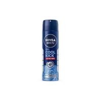 ราคา 150 ml ผลิต 04 24 Nivea Men Spray Cool Kick Cool Active นีเวีย เมน คูล คิก สเปรย์ลดเหงื่อ และระงับกลิ่นกาย ของผู้ชาย สีฟ้า (15128540472)