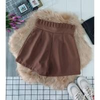 ราคา ขาสั้นผ้าฮานาโกะ เเต่งเอวจีบ น่ารักสุดๆใส่กับเสื้อได้หลายเเบบ (16966316822)