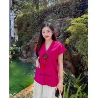 ราคา เสื้อผ้าฝ้าย เสื้อทรงกระเหรี่ยง เสื้อพื้นเมืองแฟชั่น (24189103769)