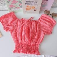 ราคา เสื้อครอปแขนตุ๊กตา รุ่น Scott crop top เสื้อครอปสม็อคเอว แขนตุ๊กตา แต่งโบว์ผูกหน้าน่ารักๆ (22829927444)