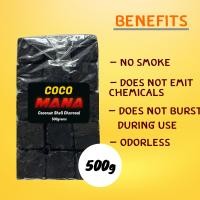 ราคา ถ่านกะลามะพร้าวไร้ควัน 1 กิโล กับ 500กรัม 1kg and 500 grams ถ่านลูกเต๋า ถ่านอัดแท่ง ถ่านบาร์บีคิว เกรดพรีเมี่ยม Coconut Shell Charcoal Cubed by Coco Mana (12921418204)
