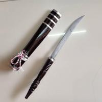 ราคา มีดดาบ มีดดาบไม้แบบไทยโบราณ ดาบรำประกอบฉาก ดาบไม้แก้บน ดาบของเล่นเด็ก ขนาด ยาว 42 7 ซม (1630582094)