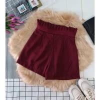 ราคา ขาสั้นผ้าฮานาโกะ เเต่งเอวจีบ น่ารักสุดๆใส่กับเสื้อได้หลายเเบบ (16966316824)