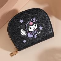 ราคา Hello Kitty Kuromi My Melody Cinnamoroll ชุดกระเป๋าสตางค์หนัง PU กระเป๋าใส่เหรียญซิปน่ารักพร้อมพวงกุญแจสําหรับเด็กผู้หญิง (24634454291)