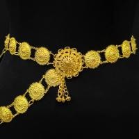 ราคา เข็มขัดทองโบราณสำหรับผู้หญิงไทย ยาว 40 นิ้ว โหมดหัวเข็มขัดสามารถปรับความยาวได้หลากหลาย เข็มขัดนาค วัสดุโลหะ เข้ากับชุด (21315914923)