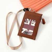 ราคา LINSBAYWU หนังพียู ที่ใส่บัตร พร้อมสายคล้องคอ ถุงซิปซิป กระเป๋าใส่บัตร ลำลองแบบสบายๆ กระเป๋าใส่เหรียญ สำหรับนักเรียน (24246505697)