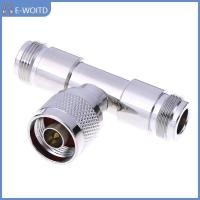 ราคา MIZ N Type MALE TO DUAL 2 N Type FEMALE T shaped RF ANTENNA ADAPTER CONNECTOR (24541008198)