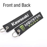 ราคา พวงกุญแจมอเตอร์ไซค์และพวงกุญแจรถยนต์ป้ายกุญแจปักกุญแจสีดำสำหรับ Kawasaki และ Monster 1ชิ้น (16307948783)