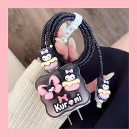 ราคา COD พร้อมส่งจากไทย ลาบูบู้น้ำตาล ชุดพันสาย เคสหัวชาร์จ ลายการ์ตูน ตัวถนอมสาย USB สำหรับ iphone 20w 18w (23711861164)