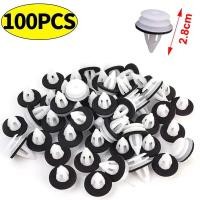 ราคา คลิปแผงประตูรถ100ชิ้นตัวหนีบพลาสติกสีขาวอเนกประสงค์ตัวยึดขอบประตูพร้อมฟองน้ำกันกระแทกสำหรับ BMW (24368040253)