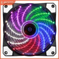 ราคา YINGRAN3 120mm Computer Case Fan พัดลมเงียบ CPU Cooling RGB Quiet PC Cooler Fan Case FANS (22603095861)