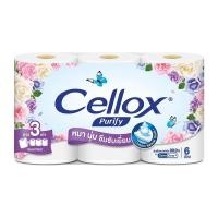 ราคา Cellox Purify Toilet Tissue Giant Roll x 6 Rolls เซลล็อกซ์ พิวริฟาย ไจแอนท์ กระดาษชำระม้วน x 6 ม้วน (14784484221)