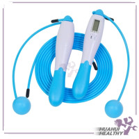 ราคา เชือกกระโดดนับรอบ แบบมีสาย ไร้สาย เเบบนับจำนวนครั้งได้ ด้ามกระชับมือ เชือกกระโดดไร้สาย ออกกำลังกายลดน้ำหนัก กระโดดเชือก (24218606253)