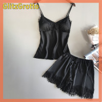 ราคา GlitzGrotto ชุดนอนลูกไม้คอวีเซ็กซี่สำหรับผู้หญิงชุดนอนชุดชั้นในชุดนอนแบบลำลอง (22492995711)