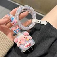 ราคา AKABEILA Silicone Charger Case ชุดแต่งสายชาร์จลายการ์ตูน For iPhone 18W 20W เคสหัวชาร์จ ชุดถนอมสายชาร์จการ์ตูนน่ารักๆ (23926730696)