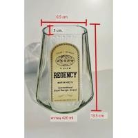 ราคา แก้วรีเจนซี่ Regency ตัดจากขวดรีเจนซี่ แก้วทรงเหลี่ยม แก้วน้ำ แก้วบรั่งดี แก้วเหล้า แก้ววิสกี้ งานDIY ติดสติ๊กเกอร์กันน้ำลบคมขัดเงาให้เรียบร้อย (19175532164)