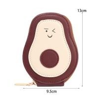 ราคา กระเป๋าใส่บัตรประจำตัว Smile Avocado ช่องใส่บัตรหลายช่องสำหรับใส่บัตรธนาคาร กระเป๋าใส่ของพกพา กระเป๋าใส่เหรียญ PU กันน้ำ สร้างสรรค์ พิมพ์ลายการ์ตูน กระเป๋าสตางค์แบบมีซิปน่ารัก กระเป๋าสตางค์จุของได้เยอ