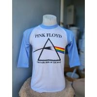 ราคา เสื้อยืดผ้าบาง3ส่วนวินเทจ พิ้ง (23967072352)