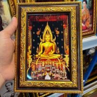 ราคา กรอบรูป พระพุทธชินราช ขนาด 13x18 ซม ภาพมงคล ภาพเสริมฮวงจุ้ย เป็นของขวัญของที่ระลึก (22841423892)