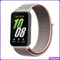 ราคา สายรัดไนลอนสำหรับ Samsung Galaxy Fit 3ห่วงไนลอนอุปกรณ์เสริมสร้อยข้อมือนาฬิกาข้อมืออัจฉริยะ Tali Jam Tangan สำหรับ Samsung Fit 3สาย (24438016420)