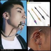 ราคา จิวดามหู จิวดามหูเท่ๆ เครื่องประดับร่างกาย เจาะตามร่างกาย ต่างหู สแตนเลสแท้ ยาว 5 5 เซน ขนาดก้าน 1 6 มิล ใส่แล้วเท่มาก helix piercing (16439707428)