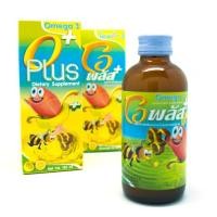 ราคา O Plusโอเมก้า 3 น้ำมันปลา ผสม วิตามินรวมและไลซีน สมองไว เจริญอาหาร เหมาะสำหรับเด็ก (24056206830)