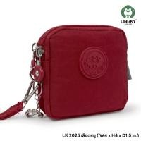 ราคา กระเป๋าคล้องมือ ใส่เหรียญทรงเหลี่ยมใบเล็ก 4นิ้ว 2ซิป Lingky 2025 (24855515110)