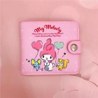 ราคา FXSAXUNN กระเป๋าสตางค์ผู้หญิง Sanrio กระเป๋าสตางค์แบบสั้น PU Casual กระเป๋าสตางค์เหรียญ กระเป๋าสตางค์ปุ่ม กระเป๋าสตางค์เด็กการ์ตูนน่ารัก กระเป๋าสตางค์ขนาดเล็ก (24765806523)