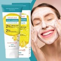 ราคา Salicylic Acid Acne Facial Cleanser 100g Oil Control Deep Cleansing Moisturizing Facial Gentle Cleanser Refreshing Cleanser (24800670887)