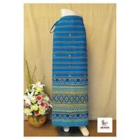 ราคา ผ้าถุงสำเร็จ ลายขวาง ผ้าถุงผ้าฝ้าย สีขาว สีฟ้า ผ้าถุงเชือกผูก ผ้าถุงใส่ไปวัด (14588154716)