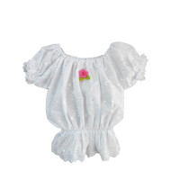 ราคา เสื้อลูกไม้ฉลุแขนตุ๊กตาเด็ก ชุดไทยเด็กผู้หญิง ชุดไทยย้อนยุค ชุดไทยเด็ก ผ้าไทย (14492570870)