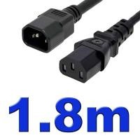 ราคา สายไฟ AC หัวตัว ผู้ เมีย Male to Female C14 to C13 Power Extension Cord สำหรับเชื่อมต่อ หรือต่อสายไฟให้ยาวขึ้น (20913516645)